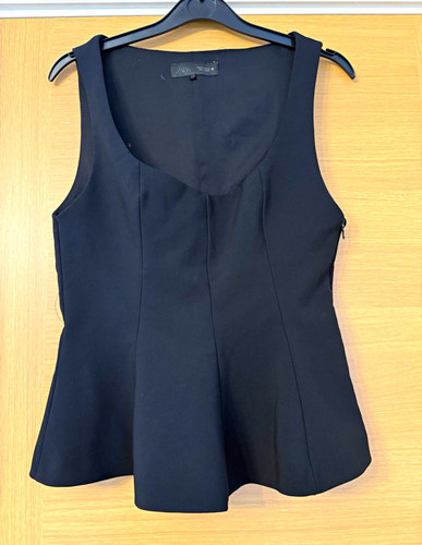 Zara women black sleeveless - women's,
