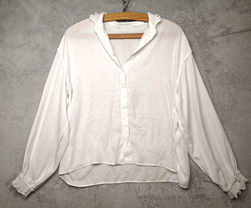 Zara womens white blouse - white, s