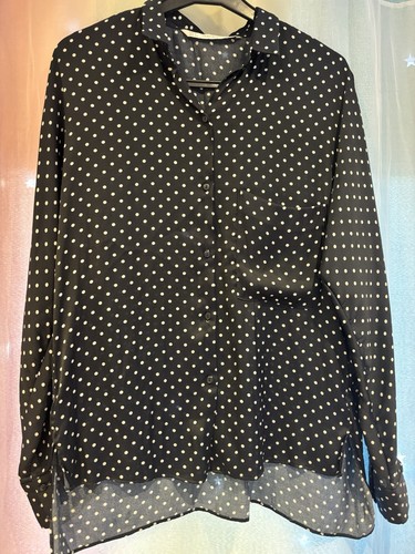 Zara trafaluc black polka dot - zara,