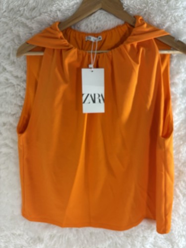 Zara draped top blouse - draped,