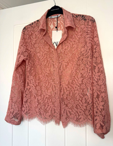 Zara pink floral - floral, collared