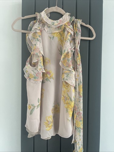 Zara pink floral frill - pink,