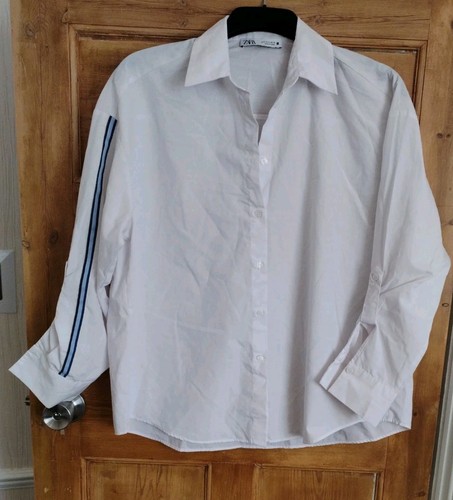 Zara white blouse size small - zara,