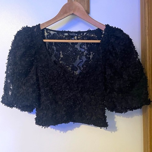 Zara womens black floral - zara,