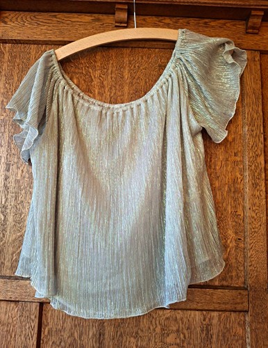 Zara gold off the shoulder - gold, off-the-shoulder