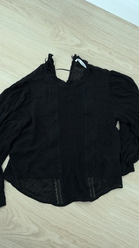 Zara black sheer dobby - zara, lace
