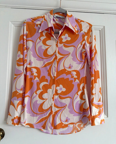Zara women satin - women's, floral