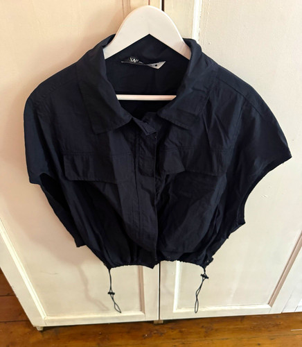 Zara women black solid - black,