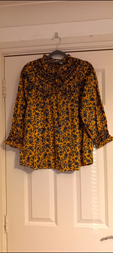 Zara yellow blue floral - yellow/blue,