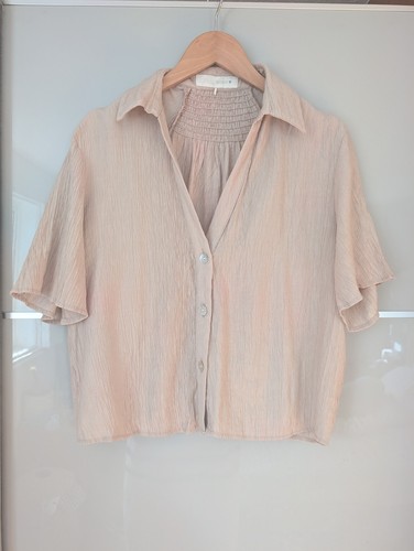 Zara beige crinkle - zara, textured