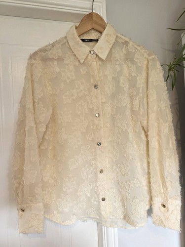 Zara semi sheer floral - sheer,