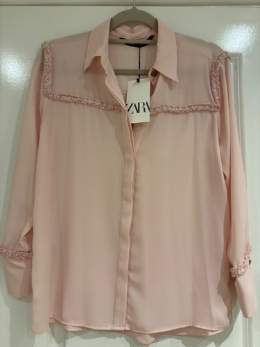 Woman zara pink frill - zara,