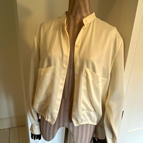 Zara women ivory collared - zara,