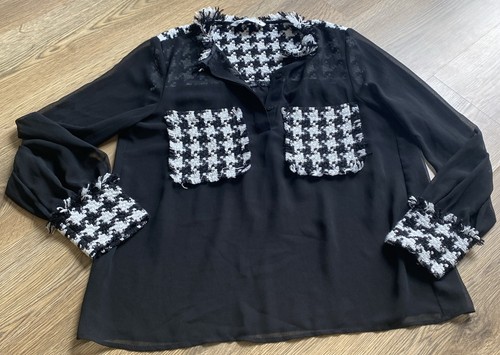 Zara blouse sheer - zara, s