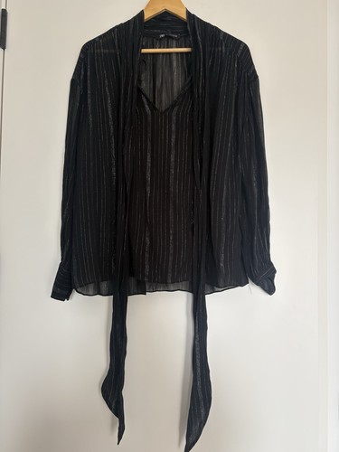 Zara black women viscose - black,