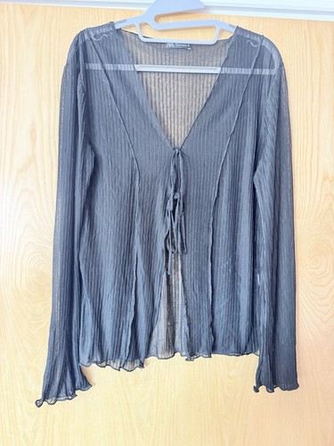 Zara women black sheer - zara, women’s