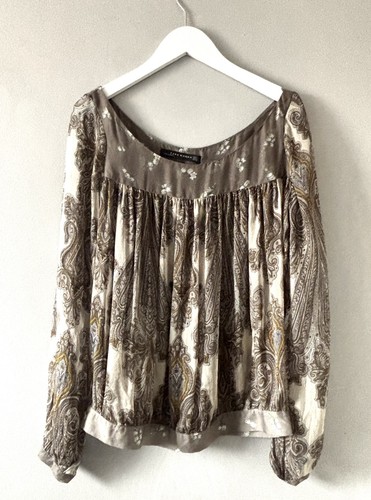 Zara blouse top size - top, paisley