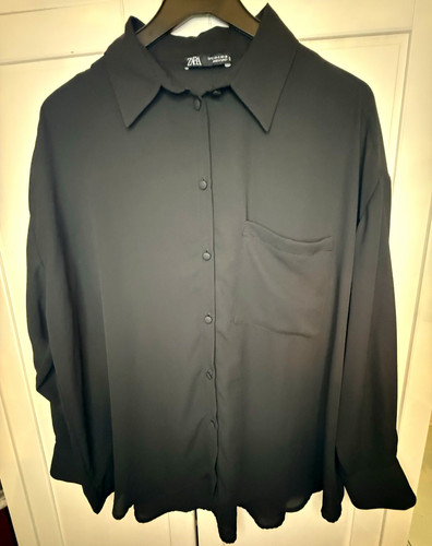 Zara women black chiffon - zara, women’s
