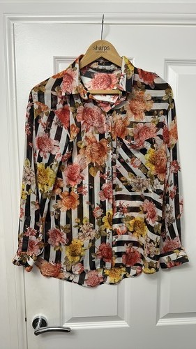 Zara basic floral stripe sheer - basic,