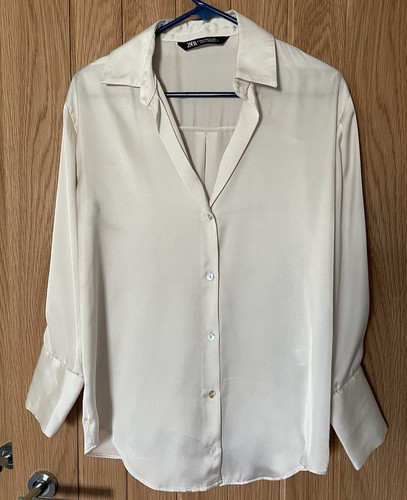 Zara women ivory satin - zara, women’s
