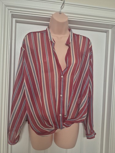 Zara sheer blouse top women - sheer,