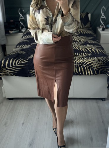 Zara satin marble print long - print,