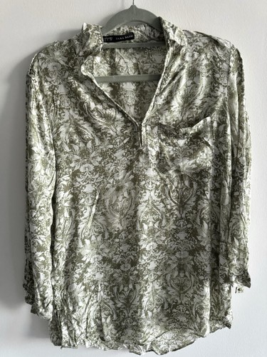 Zara basic khaki floral damask - basic,