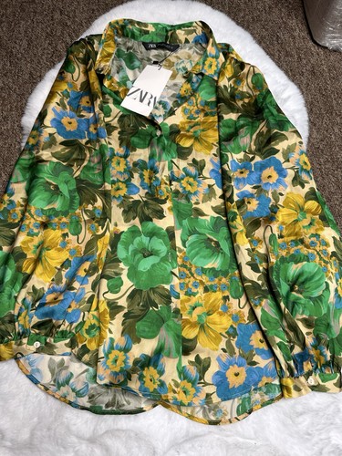 Zara floral print - print, sleeve