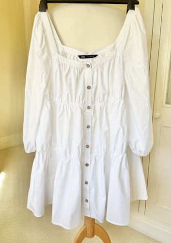 Zara square neck - square, white