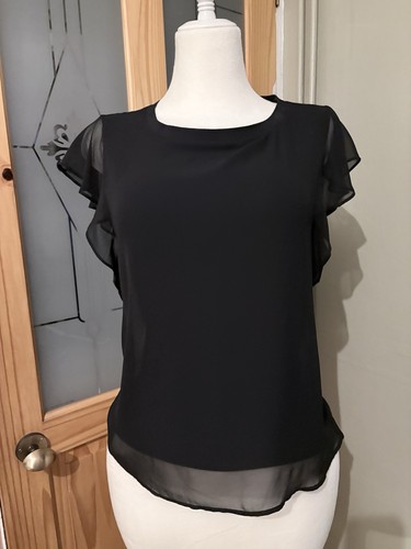 Zara black chiffon - zara,