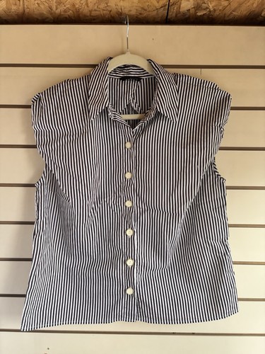Zara brown white stripy - white,
