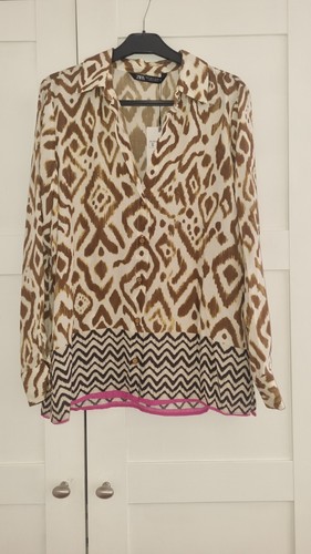Bnwt zara fretwork contrast - zara,