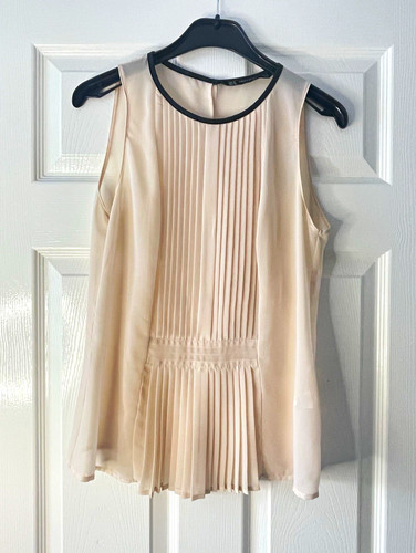 Zara women beige sleeveless - zara,