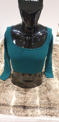 Zara teal ribbed square - zara,
