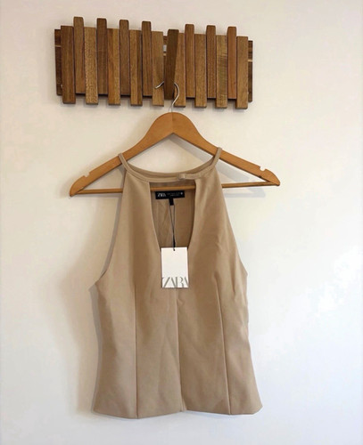 Zara women beige - zara, solid