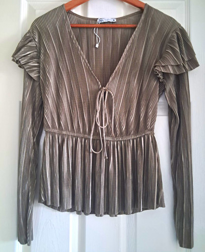 Zara women grey polyester - zara,