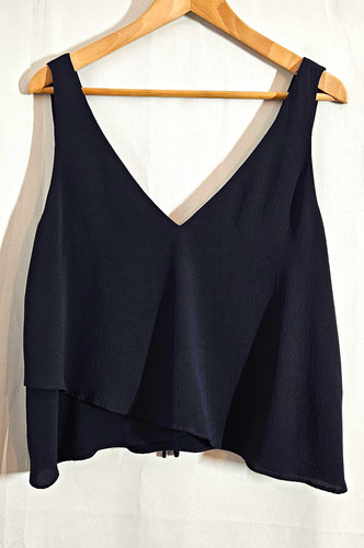 Zara black chiffon - zara,