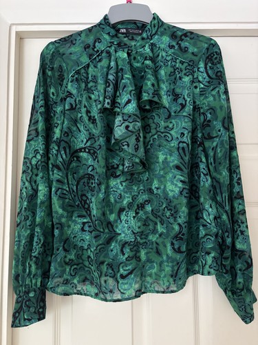 Zara emerald green paisley - emerald,