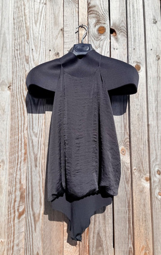 Zara black bodice - , ruched