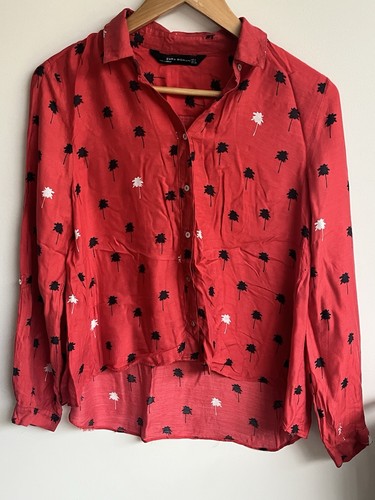 Zara woman red palm - woman,