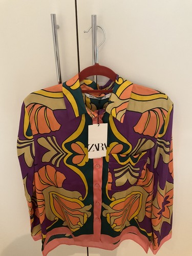 Zara retro psychedelic print - zara,