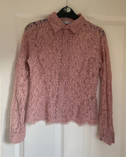 Zara pink floral - pink, lace