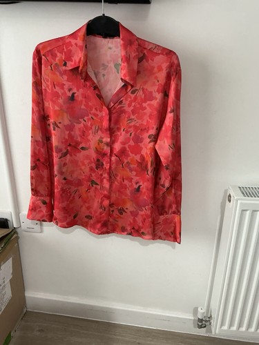 Zara women pink red floral - women’s,