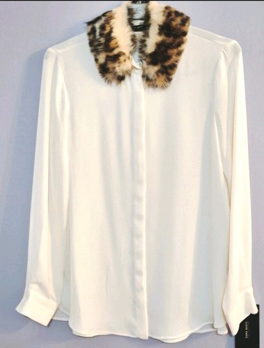 Zara ivory floaty silky shirt - zara,