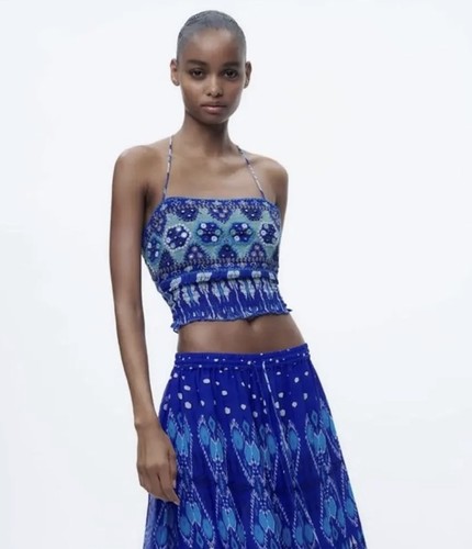Zara floral chiffon - zara,