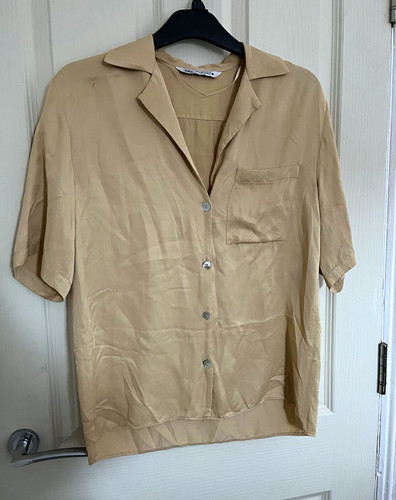 Zara women beige solid - zara,