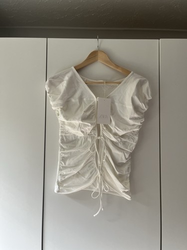 Zara women white neck - zara,